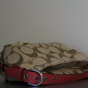 Classic Coach Logo Beige Crossbody